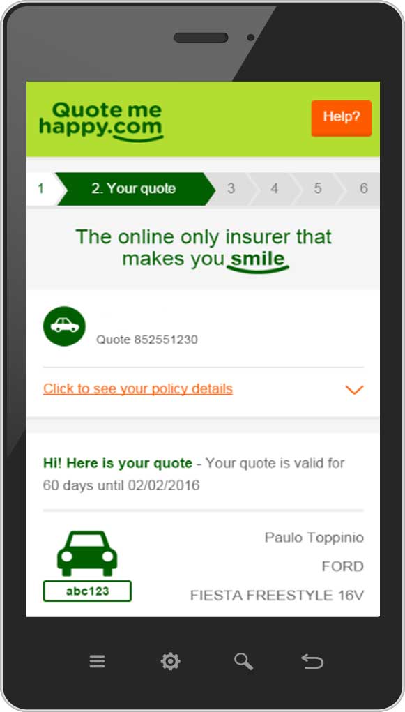 Quote Me Happy Car Insurance - Draw-dome